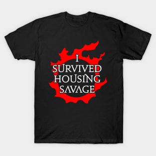 I survived Housing Savage - Funny MMORPG FFXIV T-Shirt